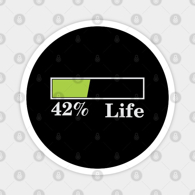 42% Life Magnet by Qasim